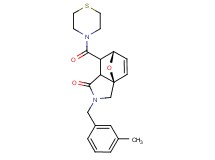 (3aR*,6S*)-2-(3-methylbenzyl)-7-(thiomorpholin-4-ylcarbonyl)-2,3,7,7a-tetrahydro-3a,6-epoxyisoindol-1(6H)-one