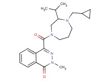 4-{[4-(cyclopropylmethyl)-3-isopropyl-1,4-diazepan-1-yl]carbonyl}-2-methylphthalazin-1(2H)-one
