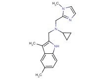 N-[(3,5-dimethyl-1H-indol-2-yl)methyl]-N-[(1-methyl-1H-imidazol-2-yl)methyl]cyclopropanamine