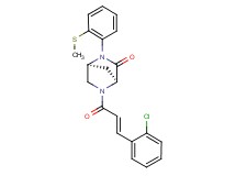 (1S*,4S*)-5-[(2E)-3-(2-chlorophenyl)-2-propenoyl]-2-[2-(methylthio)phenyl]-2,5-diazabicyclo[2.2.1]heptan-3-one