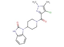 1-{1-[(4-chloro-1,5-dimethyl-1H-pyrazol-3-yl)carbonyl]piperidin-4-yl}-1,3-dihydro-2H-benzimidazol-2-one