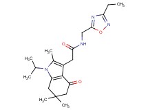N-[(3-ethyl-1,2,4-oxadiazol-5-yl)methyl]-2-(1-isopropyl-2,6,6-trimethyl-4-oxo-4,5,6,7-tetrahydro-1H-indol-3-yl)acetamide