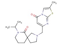 7-isopropyl-2-[(2-methyl-5-oxo-5H-[1,3]thiazolo[3,2-a]pyrimidin-7-yl)methyl]-2,7-diazaspiro[4.5]decan-6-one