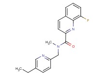 N-[(5-ethyl-2-pyridinyl)methyl]-8-fluoro-N-methyl-2-quinolinecarboxamide