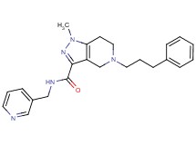 1-methyl-5-(3-phenylpropyl)-N-(3-pyridinylmethyl)-4,5,6,7-tetrahydro-1H-pyrazolo[4,3-c]pyridine-3-carboxamide