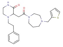 3-{2-oxo-2-[4-(2-thienylmethyl)-1,4-diazepan-1-yl]ethyl}-4-(2-phenylethyl)-2-piperazinone