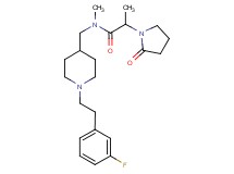 N-({1-[2-(3-fluorophenyl)ethyl]-4-piperidinyl}methyl)-N-methyl-2-(2-oxo-1-pyrrolidinyl)propanamide