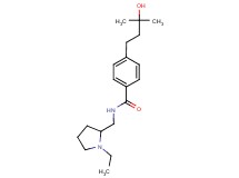 N-[(1-ethyl-2-pyrrolidinyl)methyl]-4-(3-hydroxy-3-methylbutyl)benzamide