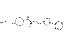 3-(5-phenyl-1,3,4-oxadiazol-2-yl)-N-(1-propyl-4-piperidinyl)propanamide