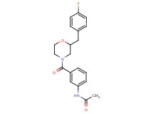 N-(3-{[2-(4-fluorobenzyl)-4-morpholinyl]carbonyl}phenyl)acetamide