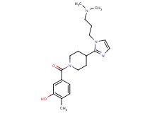 5-[(4-{1-[3-(dimethylamino)propyl]-1H-imidazol-2-yl}piperidin-1-yl)carbonyl]-2-methylphenol