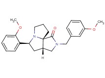 (3aS*,5S*,9aS*)-2-(3-methoxybenzyl)-5-(2-methoxyphenyl)hexahydro-7H-pyrrolo[3,4-g]pyrrolizin-1(2H)-one