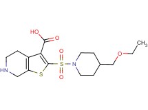 2-{[4-(ethoxymethyl)piperidin-1-yl]sulfonyl}-4,5,6,7-tetrahydrothieno[2,3-c]pyridine-3-carboxylic acid