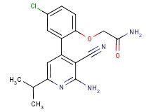 2-[2-(2-amino-3-cyano-6-isopropylpyridin-4-yl)-4-chlorophenoxy]acetamide