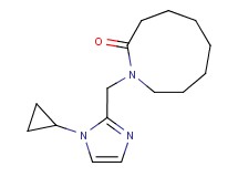 1-[(1-cyclopropyl-1H-imidazol-2-yl)methyl]azonan-2-one
