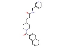 3-[1-(2-naphthoyl)-4-piperidinyl]-N-(3-pyridinylmethyl)propanamide
