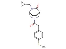 (1S*,5R*)-6-(cyclopropylmethyl)-3-{[4-(methylthio)phenyl]acetyl}-3,6-diazabicyclo[3.2.2]nonan-7-one