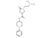 1-[2-(dimethylamino)ethyl]-5-oxo-N-(1-phenyl-4-piperidinyl)-3-pyrrolidinecarboxamide