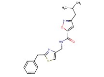 N-[(2-benzyl-1,3-thiazol-4-yl)methyl]-3-isobutyl-5-isoxazolecarboxamide