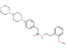N-[2-(2-methoxyphenyl)ethyl]-2-{4-[4-(4-thiomorpholinyl)-1-piperidinyl]phenyl}acetamide