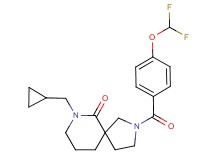 7-(cyclopropylmethyl)-2-[4-(difluoromethoxy)benzoyl]-2,7-diazaspiro[4.5]decan-6-one