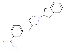 3-{[1-(2,3-dihydro-1H-inden-2-yl)pyrrolidin-3-yl]methyl}benzamide