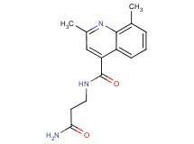 N-(3-amino-3-oxopropyl)-2,8-dimethylquinoline-4-carboxamide