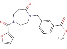 methyl 3-{[4-(2-furoyl)-7-oxo-1,4-diazepan-1-yl]methyl}benzoate