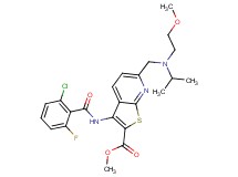 methyl 3-[(2-chloro-6-fluorobenzoyl)amino]-6-{[isopropyl(2-methoxyethyl)amino]methyl}thieno[2,3-b]pyridine-2-carboxylate