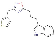 3-{3-[3-(3-thienylmethyl)-1,2,4-oxadiazol-5-yl]propyl}-1H-indole