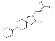 2-(3-methyl-2-buten-1-yl)-8-(2-pyrimidinyl)-2,8-diazaspiro[4.5]decan-3-one