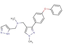 N-methyl-1-[1-methyl-3-(4-phenoxyphenyl)-1H-pyrazol-4-yl]-N-(1H-pyrazol-5-ylmethyl)methanamine