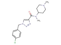 1-(4-chlorobenzyl)-N-methyl-N-(1-methyl-4-piperidinyl)-1H-1,2,3-triazole-4-carboxamide
