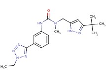 N-[(3-tert-butyl-1H-pyrazol-5-yl)methyl]-N'-[3-(2-ethyl-2H-tetrazol-5-yl)phenyl]-N-methylurea