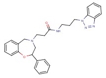 N-[3-(1H-1,2,3-benzotriazol-1-yl)propyl]-3-(2-phenyl-2,3-dihydro-1,4-benzoxazepin-4(5H)-yl)propanamide