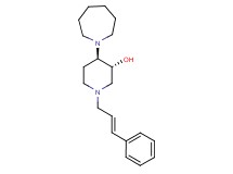 (3R*,4R*)-4-(1-azepanyl)-1-[(2E)-3-phenyl-2-propen-1-yl]-3-piperidinol