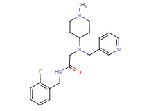 N~1~-(2-fluorobenzyl)-N~2~-(1-methyl-4-piperidinyl)-N~2~-(3-pyridinylmethyl)glycinamide