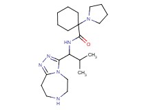 N-[2-methyl-1-(6,7,8,9-tetrahydro-5H-[1,2,4]triazolo[4,3-d][1,4]diazepin-3-yl)propyl]-1-pyrrolidin-1-ylcyclohexanecarboxamide