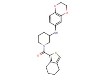 N-(2,3-dihydro-1,4-benzodioxin-6-yl)-1-(4,5,6,7-tetrahydro-2-benzothien-1-ylcarbonyl)-3-piperidinamine
