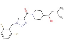 1-(1-{[1-(2,6-difluorobenzyl)-1H-1,2,3-triazol-4-yl]carbonyl}-4-piperidinyl)-3-methyl-1-butanol