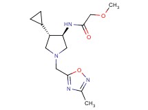 N-{rel-(3R,4S)-4-cyclopropyl-1-[(3-methyl-1,2,4-oxadiazol-5-yl)methyl]-3-pyrrolidinyl}-2-methoxyacetamide hydrochloride
