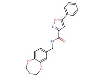 N-(3,4-dihydro-2H-1,5-benzodioxepin-7-ylmethyl)-5-phenyl-3-isoxazolecarboxamide