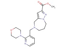 methyl 5-[(2-morpholin-4-ylpyridin-3-yl)methyl]-5,6,7,8-tetrahydro-4H-pyrazolo[1,5-a][1,4]diazepine-2-carboxylate