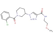 1-[1-(2-chlorobenzoyl)-3-piperidinyl]-N-(2-methoxyethyl)-1H-1,2,3-triazole-4-carboxamide