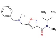 5-{[benzyl(methyl)amino]methyl}-N-(1-ethylpropyl)-N-methylisoxazole-3-carboxamide