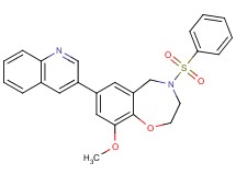 9-methoxy-4-(phenylsulfonyl)-7-(3-quinolinyl)-2,3,4,5-tetrahydro-1,4-benzoxazepine