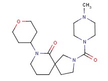 2-[(4-methylpiperazin-1-yl)carbonyl]-7-(tetrahydro-2H-pyran-4-yl)-2,7-diazaspiro[4.5]decan-6-one