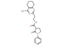 N-[2-(4-methyl-5,6,7,8-tetrahydro-2-quinazolinyl)ethyl]-2-oxo-1-phenyl-3-pyrrolidinecarboxamide
