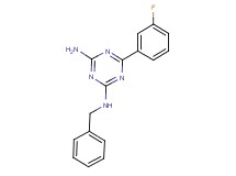 N-benzyl-6-(3-fluorophenyl)-1,3,5-triazine-2,4-diamine