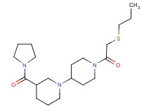1'-[(propylthio)acetyl]-3-(pyrrolidin-1-ylcarbonyl)-1,4'-bipiperidine
